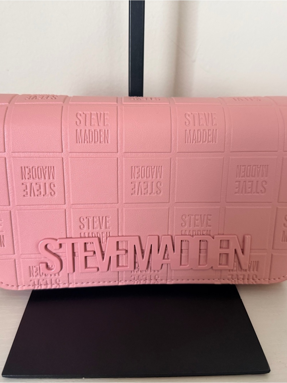 Steve Madden Pink Embossed Logo Crossbody